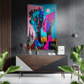 Picasso Style Brushed Aluminum Dibond Wall Art