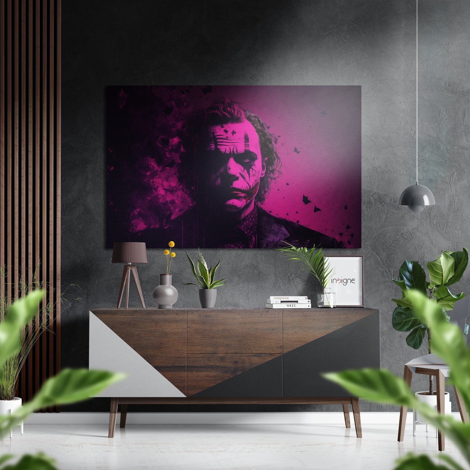 Joker Brushed Aluminum Dibond Wall Art