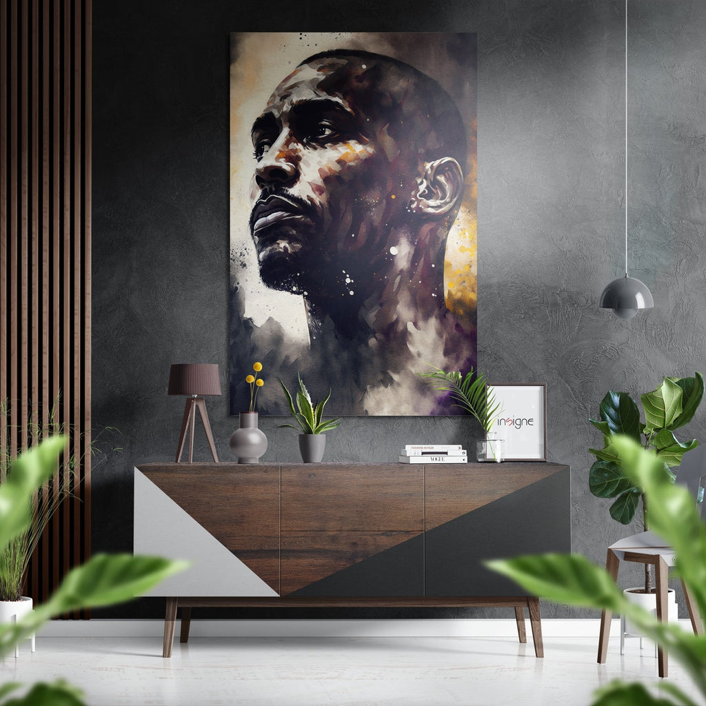 Kobe Bryant Brushed Aluminum Dibond Wall Art