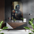 Mandalorian Brushed Aluminum Dibond Wall Art