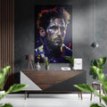 Messi Brushed Aluminum Dibond Wall Art