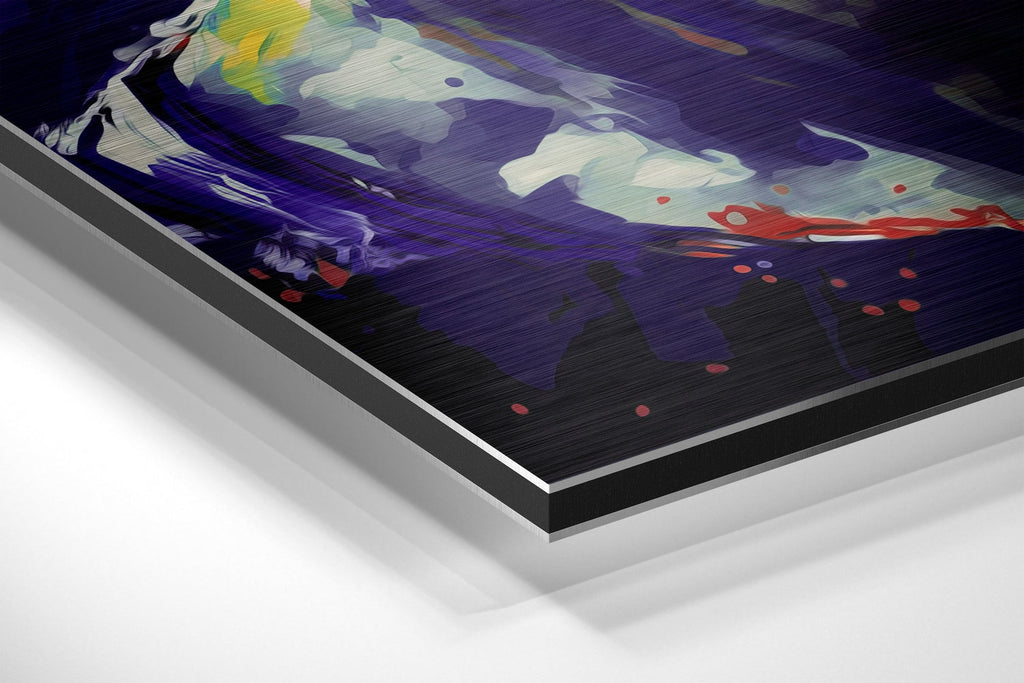 Messi Brushed Aluminum Dibond Wall Art