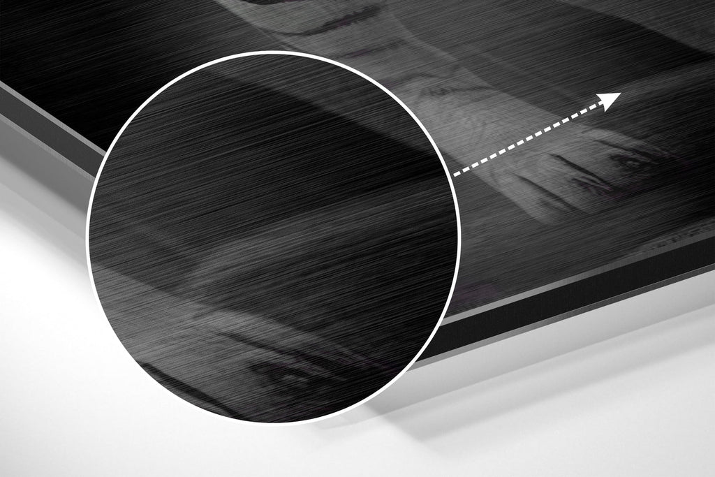 Anger of Tiger Brushed Aluminum Dibond Wall Art