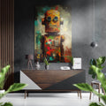 Robot Brushed Aluminum Dibond Wall Art