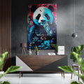 Panda Brushed Aluminum Dibond Wall Art