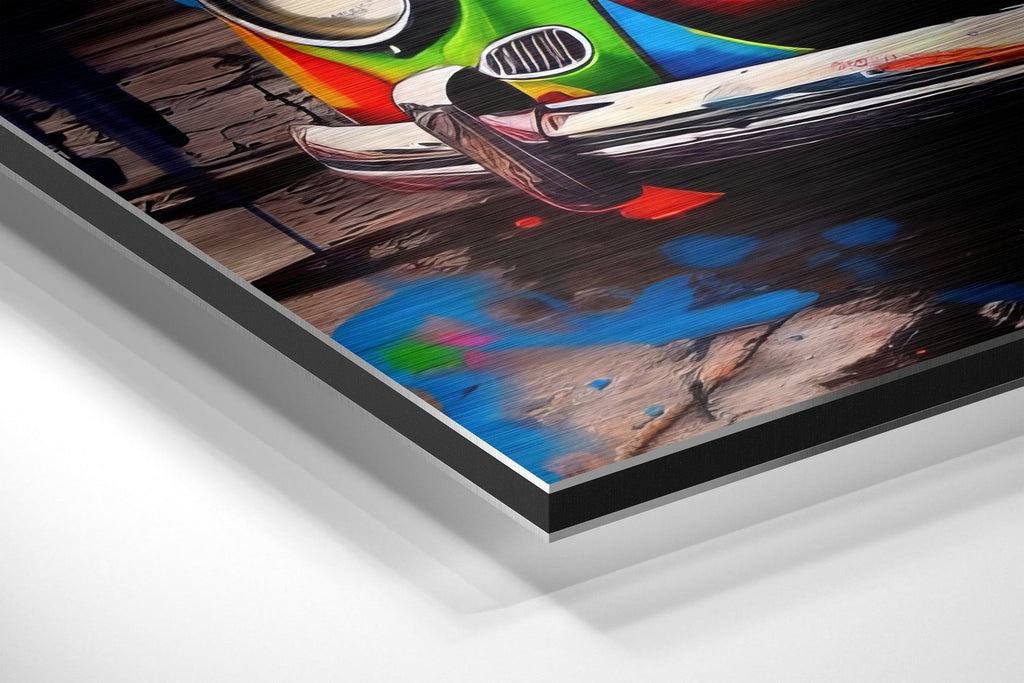 Vw  Brushed Aluminum Dibond Wall Art