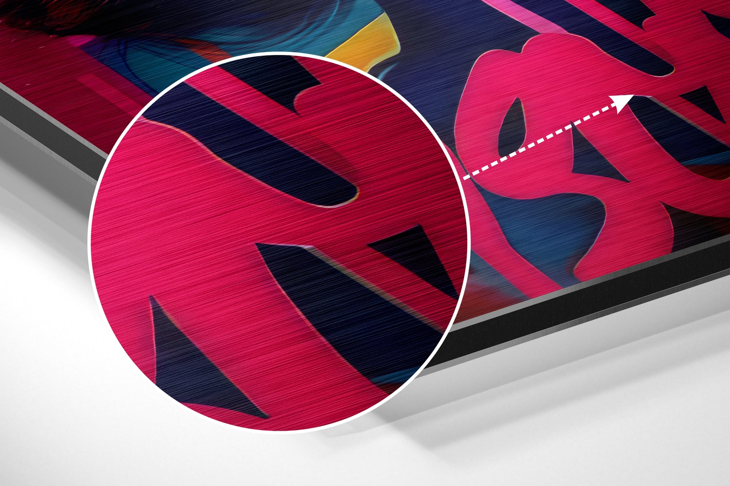 Lollipop Brushed Aluminum Dibond Wall Art