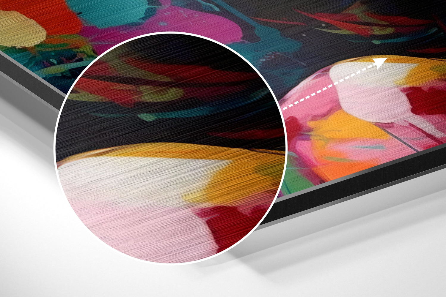 Woman Brushed Aluminum Dibond Wall Art