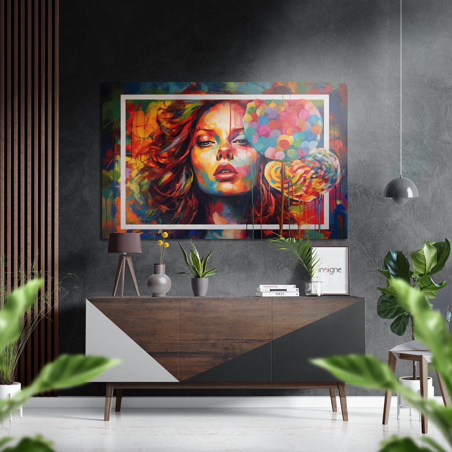 Woman Brushed Aluminum Dibond Wall Art