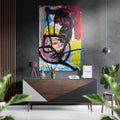 Kandinsky Style Brushed Aluminum Dibond Wall Art