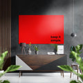 Keep It Simple Brushed Aluminum Dibond Wall Art