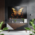 Butterfly Brushed Aluminum Dibond Wall Art