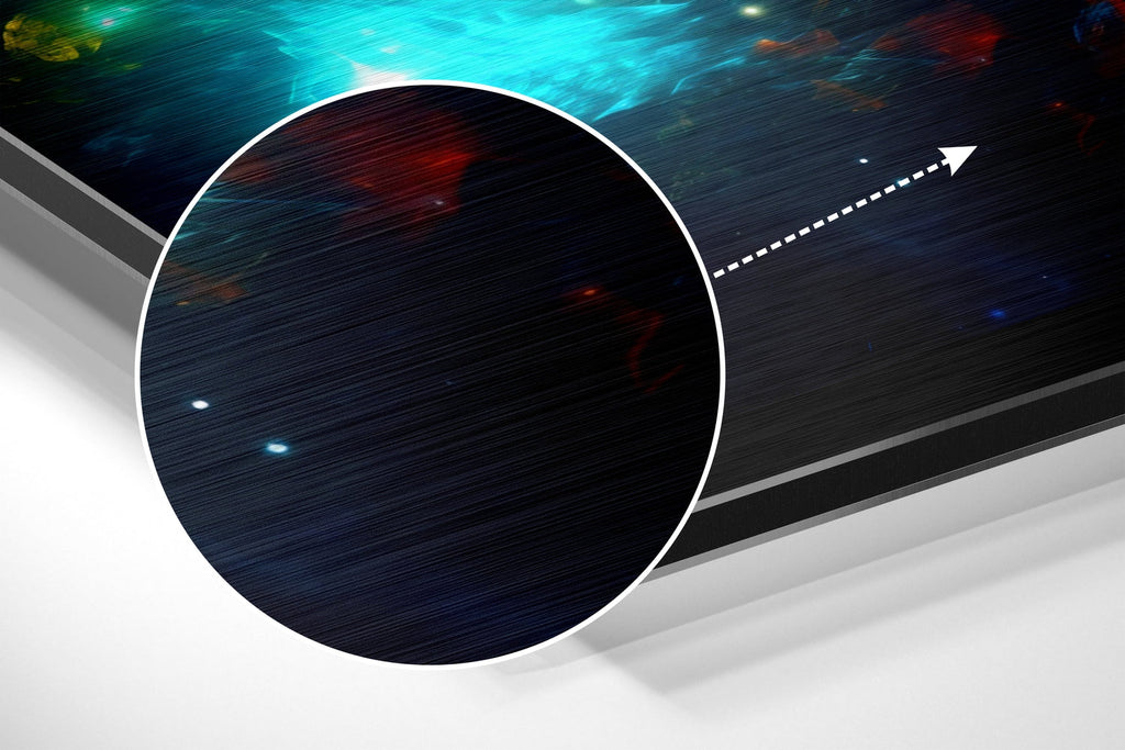 Colors of Space Brushed Aluminum Dibond Wall Art