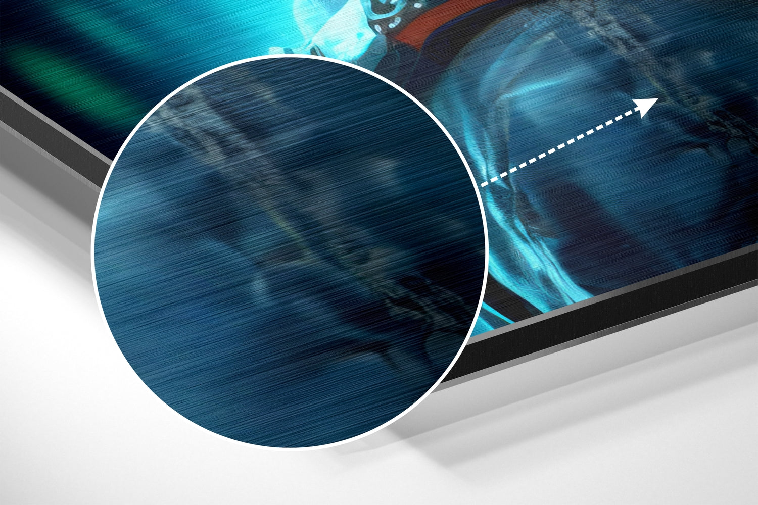 Futuristic Styles Brushed Aluminum Dibond Wall Art