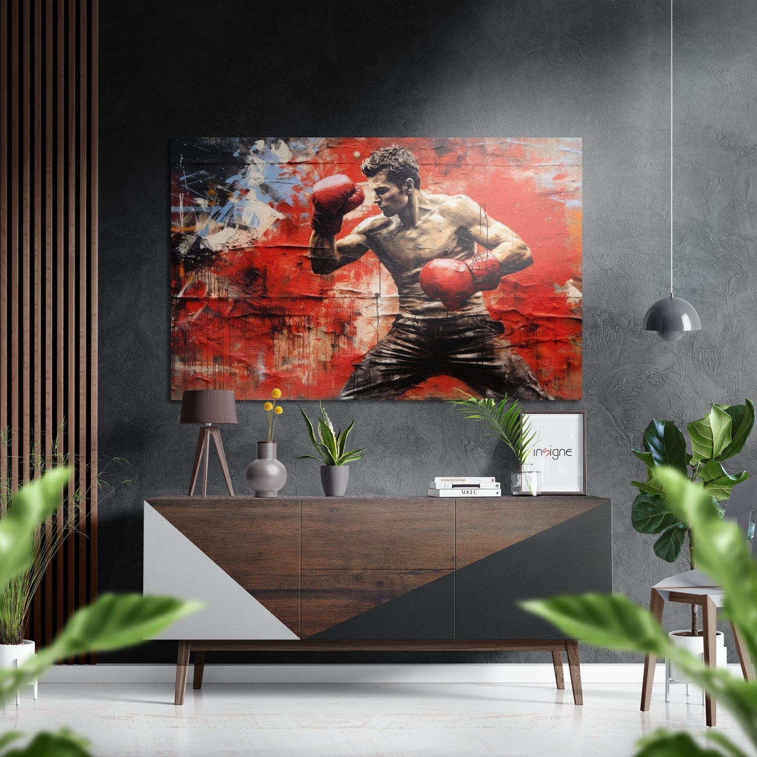 Boxer Brushed Aluminum Dibond Wall Art