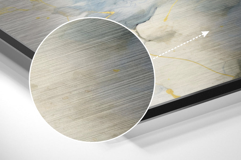 Marbleous  Brushed Aluminum Dibond Wall Art