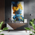 Color Explode Brushed Aluminum Dibond Wall Art