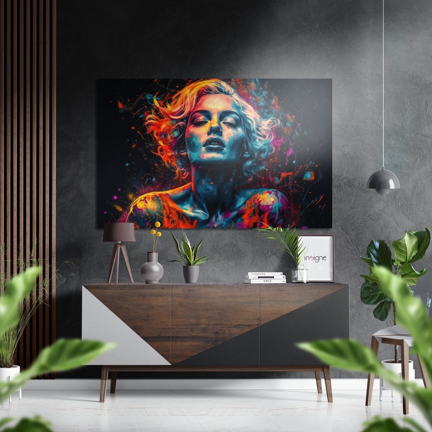 Face of Her Brushed Aluminum Dibond Wall Art