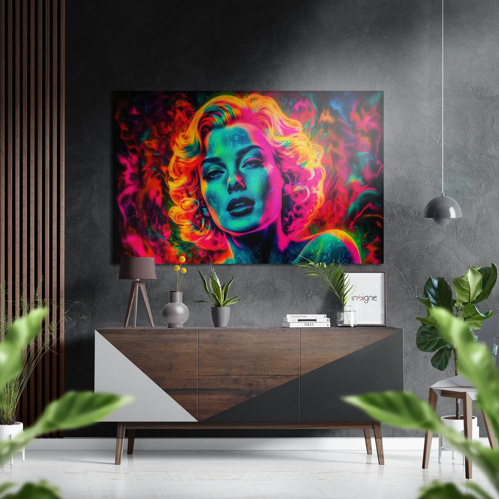 Marilyn Monroe Brushed Aluminum Dibond Wall Art