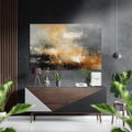 Abstract Oxidation Brushed Aluminum Dibond Wall Art