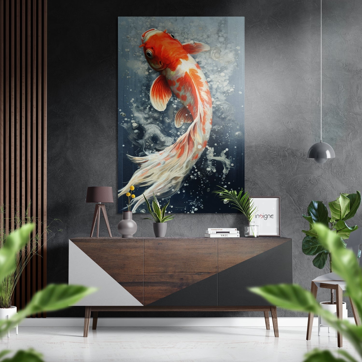 Fish Brushed Aluminum Dibond Wall Art
