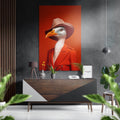 Lady Bird Brushed Aluminum Dibond Wall Art