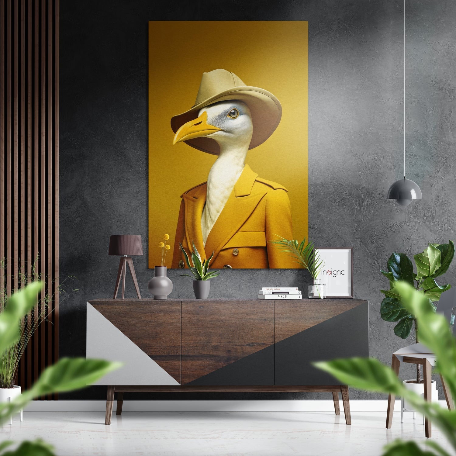 Lady Bird Brushed Aluminum Dibond Wall Art