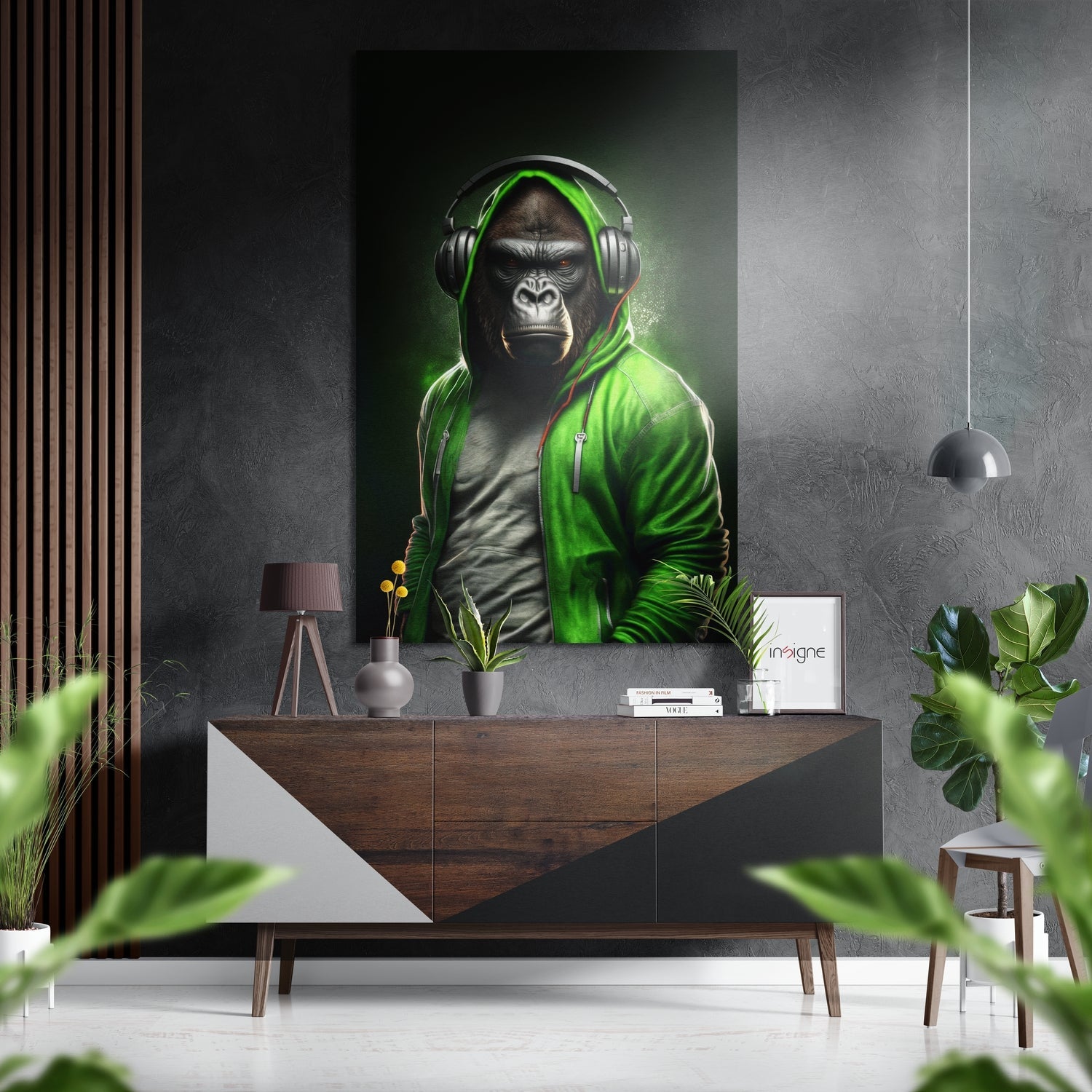 Anger of the Ape Brushed Aluminum Dibond Wall Art