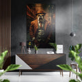 Bulldog Brushed Aluminum Dibond Wall Art