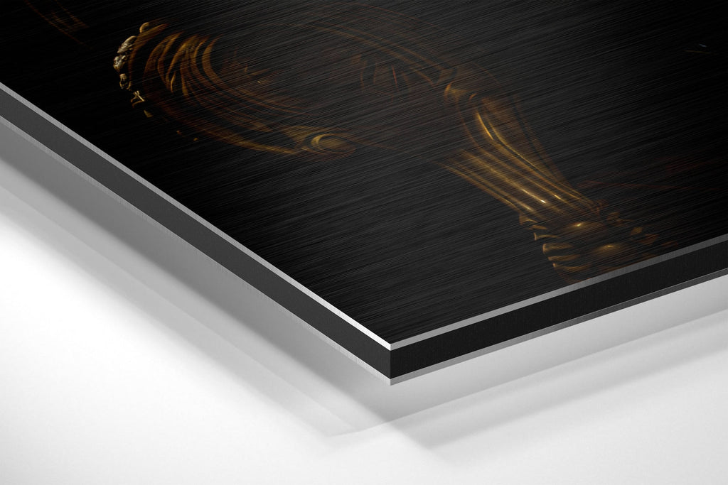 Mr. Tiger Brushed Aluminum Dibond Wall Art