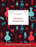 Adult Coloring Journal: Alcoholics Anonymous (Mandala Illustrations, Cats) - Paperback