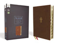 Nasb, Thinline Bible, Leathersoft, Brown, Red Letter Edition, 1995 Text, Thumb Indexed, Comfort Print - Imitation Leather