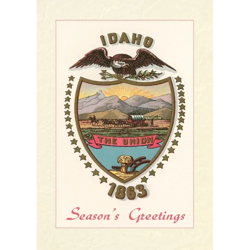 Vintage Lined Notebook Season's Greetings, State Seal - Paperback