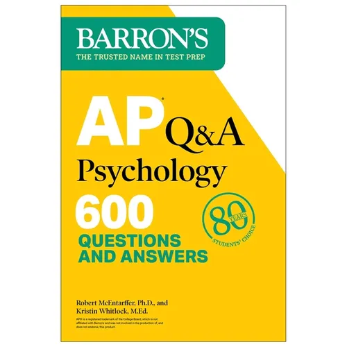 AP Q&A Psychology, Second Edition: 600 Questions and Answers - Paperback