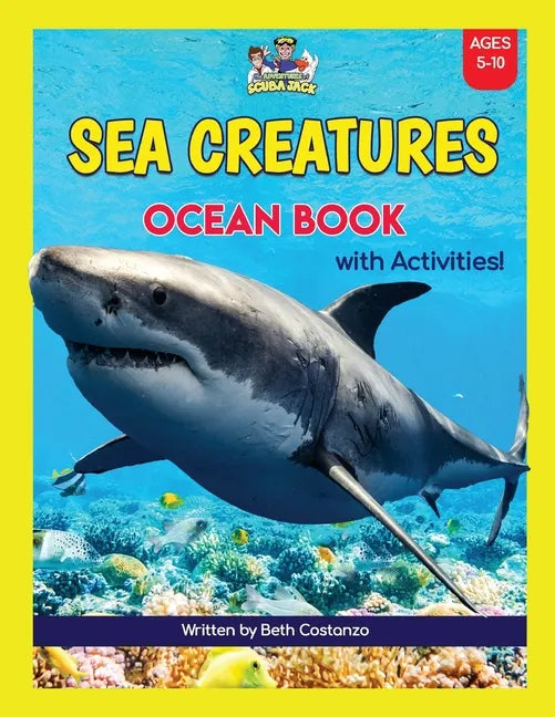 Super Fun Sea Creatures Ocean Book with Activities for Kids! - Paperback