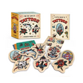 For the Love of Tattoos: A Wooden Magnet Set - Paperback