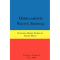 Oshkaabewis Native Journal (Vol. 3, No. 2) - Paperback