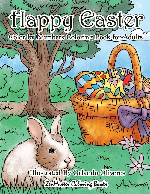 Happy Easter Color By Numbers Coloring Book for Adults - Paperback