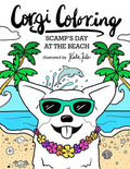 Corgi Coloring: Scamp's Day at the Beach - Paperback