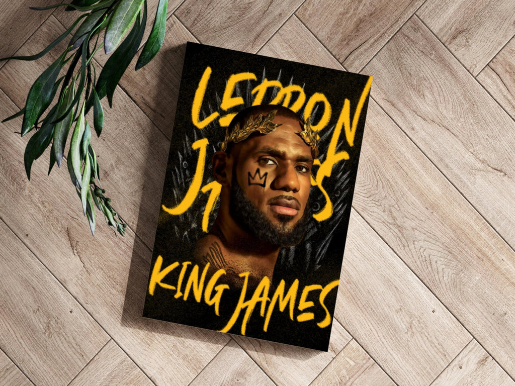 King Lebron Aluminum Print