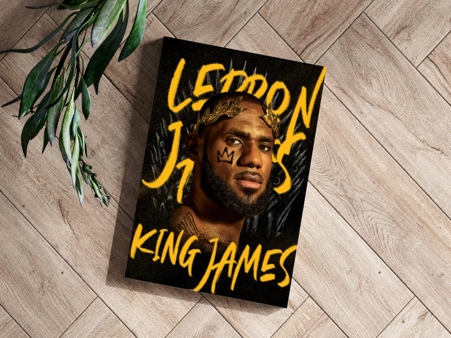 King Lebron Aluminum Print