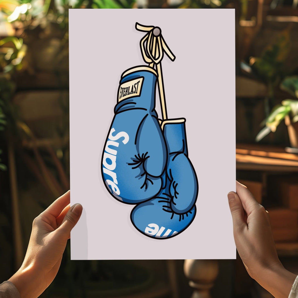 Boxing Gloves Aluminum Print