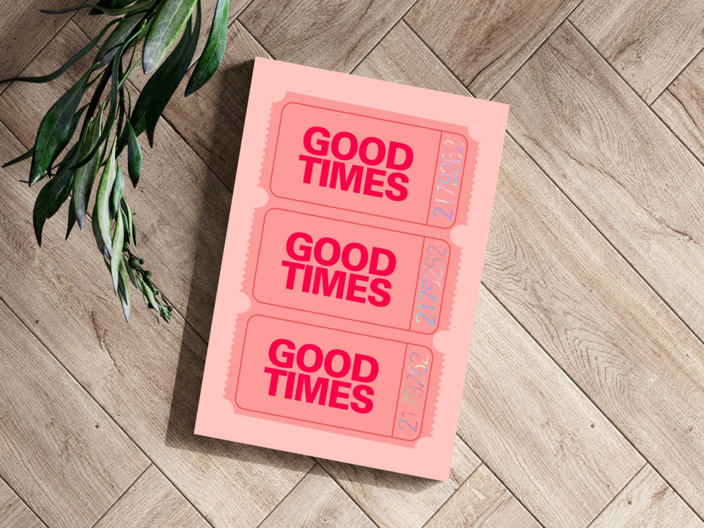 Good Times Retro Aluminum Print