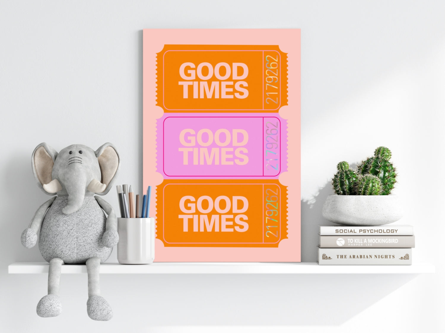 Good Times Retro Aluminum Print