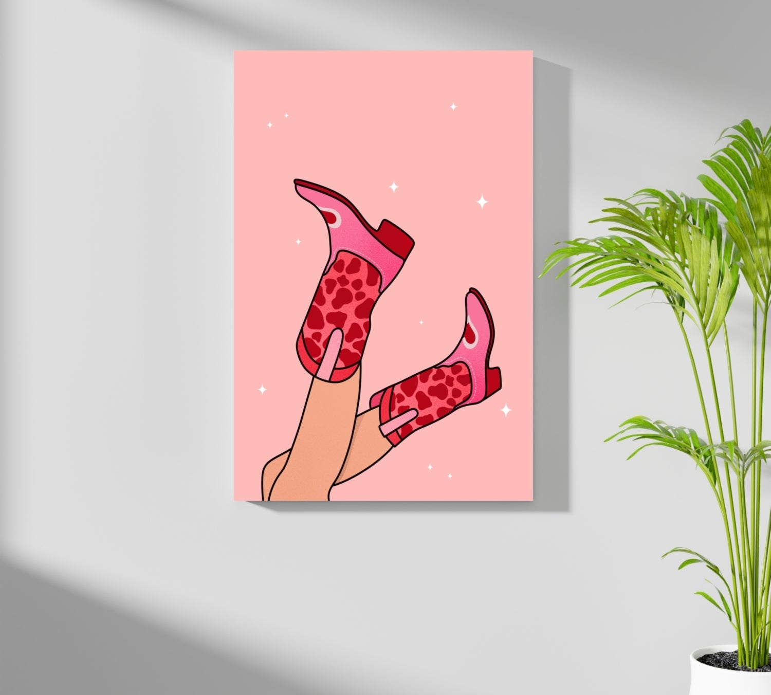 Lady Boots Aluminum Print