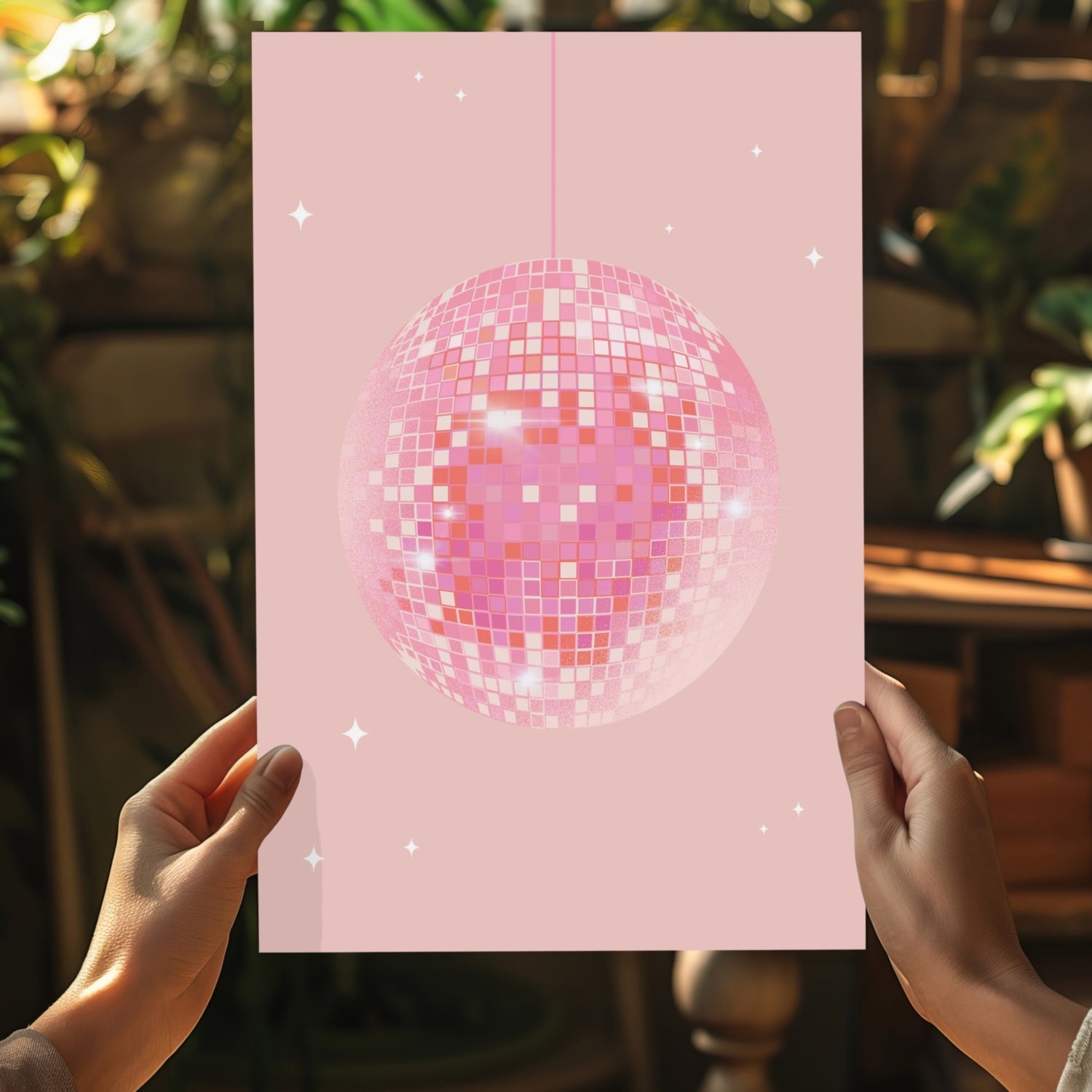Disco Ball Aluminum Print