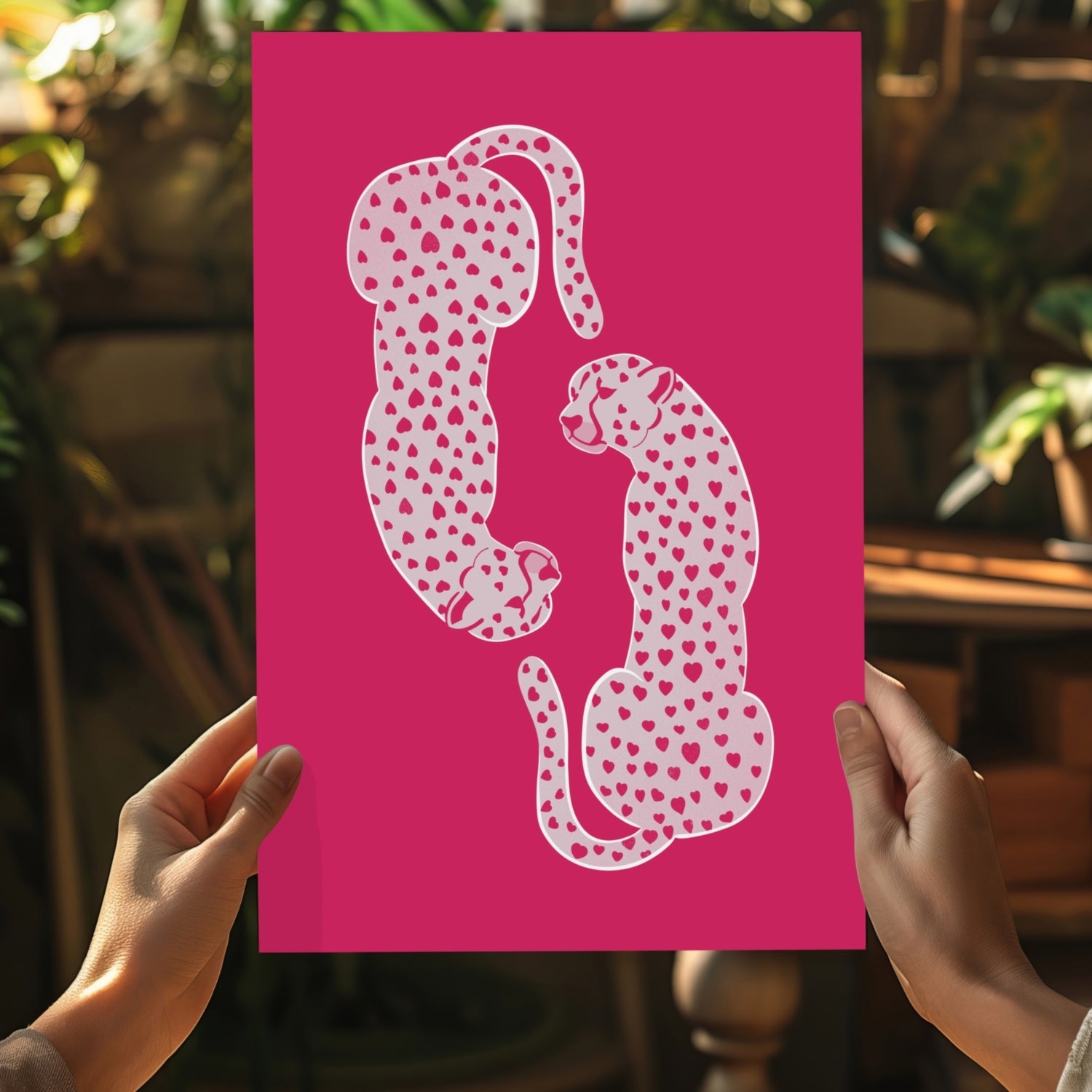 Cheetah Couple Aluminum Print