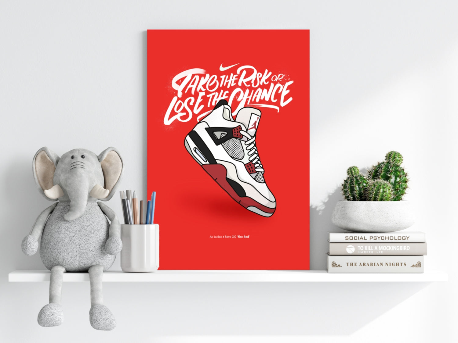 Take The Risk Aluminum Print