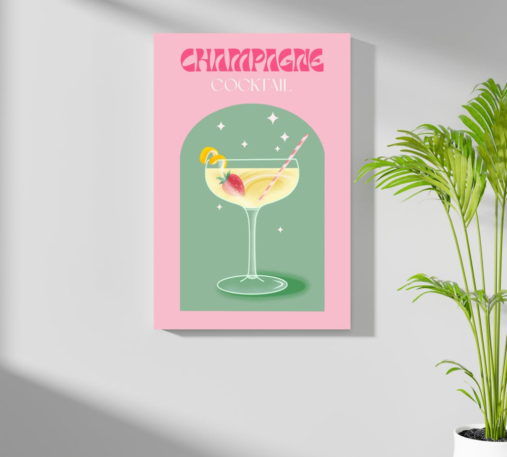 Champagne Aluminum Print