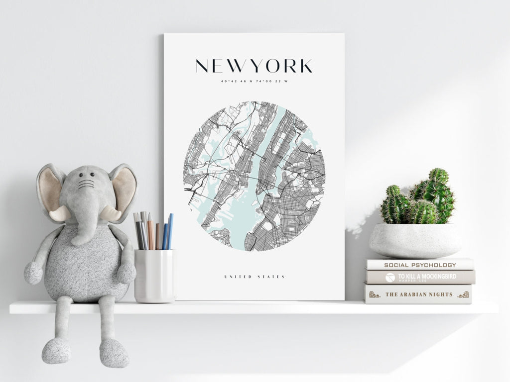 New York V2 Aluminum Print